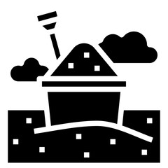 sand glyph icon