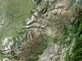 Canar, Ecuador. High-res satellite. No legend