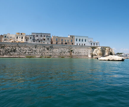 Italy, Apulia, Lecce Province, Otranto, Old town on sea coast