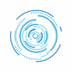 abstract blue circle