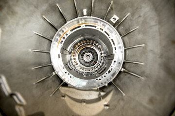 Automatic transmission case inside view