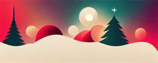 christmas background with christmas tree © ZenArt
