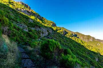 Wanderung zum höchsten Punkt auf der Azoreninsel Madeira - dem Pico Ruivo  - Portugal