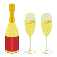 黄色いシャンメリーのセット