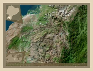 Loja, Ecuador. High-res satellite. Labelled points of cities