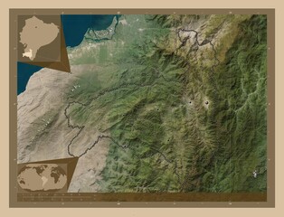 Loja, Ecuador. Low-res satellite. Major cities