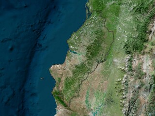 Manabi, Ecuador. High-res satellite. No legend