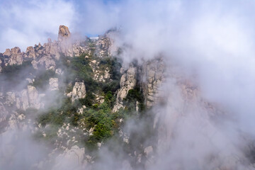 Fototapeta premium The beautiful natural scenery of Laoshan Mountain in Qingdao
