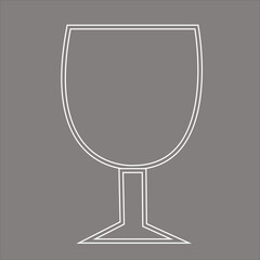 glass of wine vector