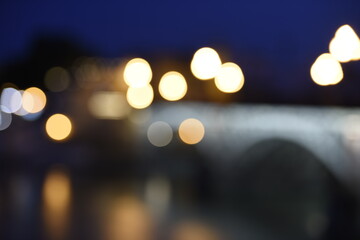 defocused christmas lights