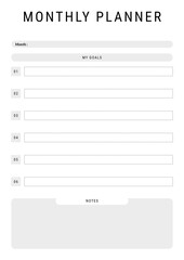 monthly planner
