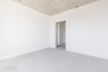 Obraz premium interior of the apartment without decoration in gray colors