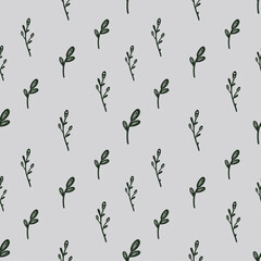 seamless pattern with leaves, floral pattern 