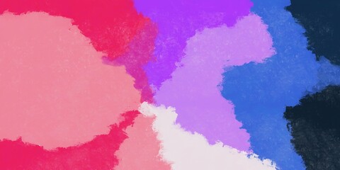Fototapeta premium Artistic simple modern abstraction. The color illustration in bright colors is hand drawn and can be used as a background