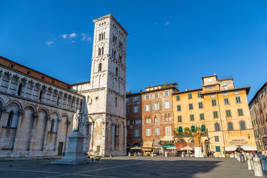 Campanile San Michele in Foro, &agrave; Lucques, Italie