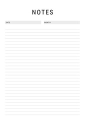  Notes planner