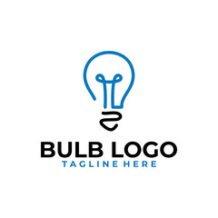 Bulb logo icon vector isolated