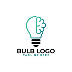 Bulb logo icon vector isolated