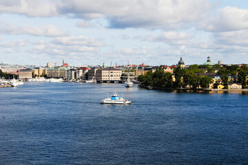 Naklejka premium Ferry crossing in Stockholm