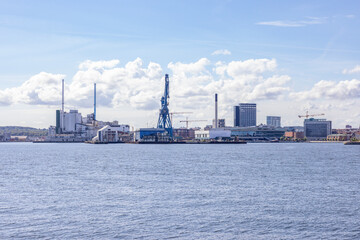 Obraz premium New construction in the Aarhus harbor area,Denmark,Europe