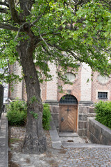 Fototapeta premium Kircheneingang in Kopenhagen