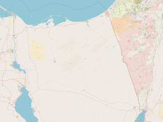Fototapeta premium Shamal Sina', Egypt. OSM. No legend