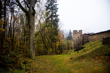 Ruins of medieval castle Zborov, Slovakia