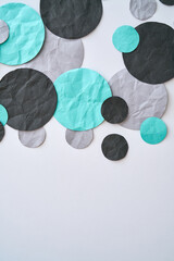 Teal, Grey & Black paper Background