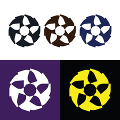 Obraz premium Flower logo template design 2