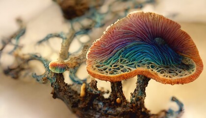 Colorful Mushroom Textures