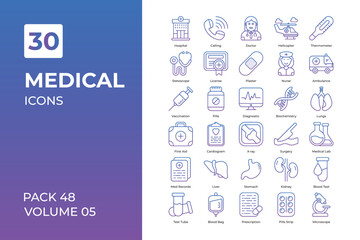 medical icons collection.