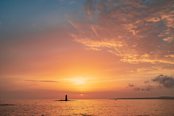 Fototapeta premium Lighthouse at sunset 