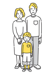 家族　人物　イラスト