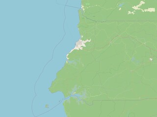 Litoral, Equatorial Guinea. OSM. No legend