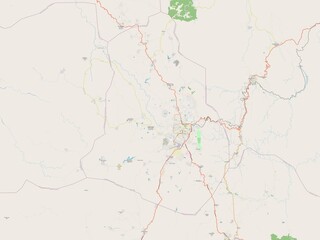 Fototapeta premium Maekel, Eritrea. OSM. No legend