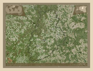 Jarva, Estonia. High-res satellite. Labelled points of cities