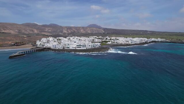 Flying over Arrieta, Lanzarote