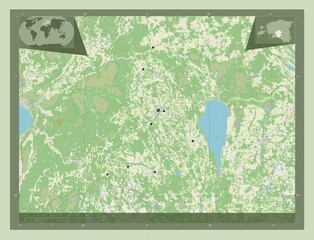 Viljandi, Estonia. OSM. Major cities
