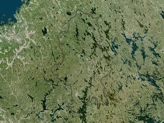 Central Finland, Finland. High-res satellite. No legend