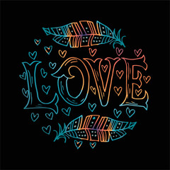 best happy love mandala t shirt design vector