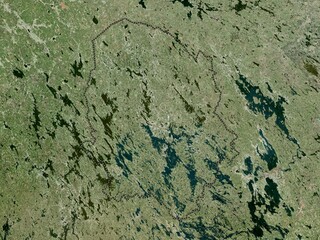North Savonia, Finland. High-res satellite. No legend