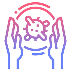 Virus gradient icon