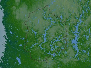 Pirkanmaa, Finland. Physical. No legend