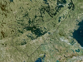 South Karelia, Finland. High-res satellite. No legend