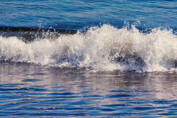 splash in the sea