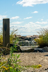 Rocks and stones to the beach 