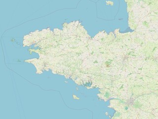 Bretagne, France. OSM. No legend