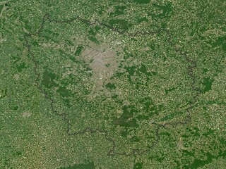 Ile-de-France, France. High-res satellite. No legend