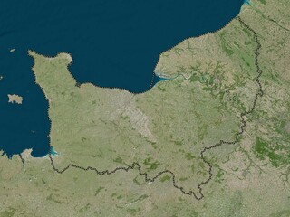 Normandie, France. High-res satellite. No legend