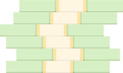 pile of money banknote bundles cartoon illustration isolated object